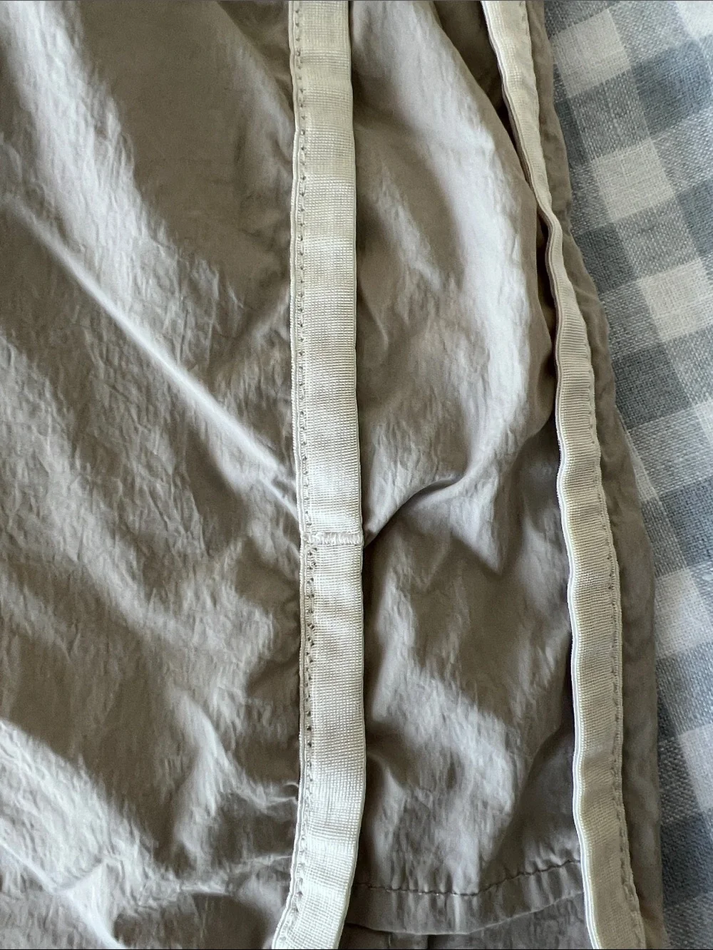 Varley Tan and Cream Shorts